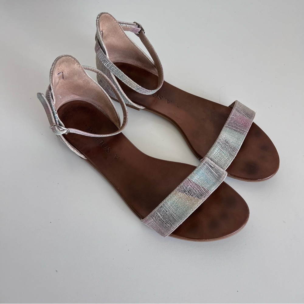 A.Soliani Women’s Multi-Color Leather‎ Sandals
